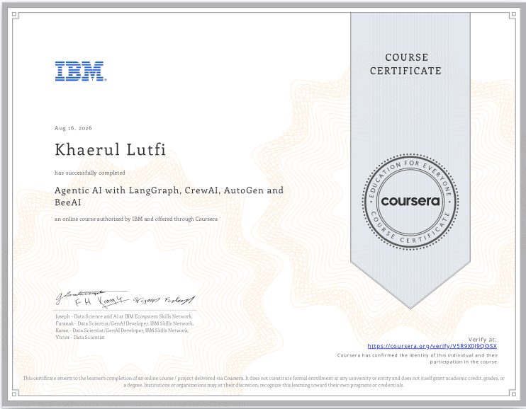 Agentic AI with LangGraph, CrewAI, AutoGen, BeeAI